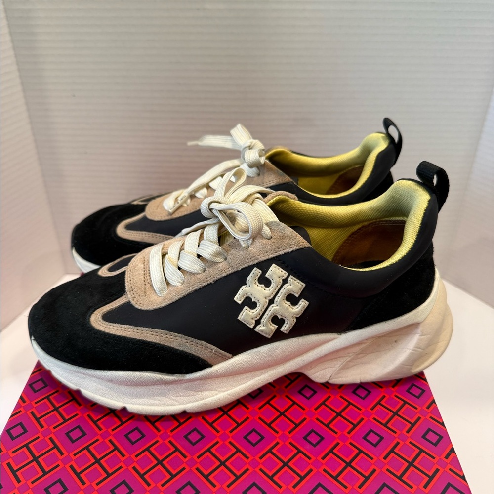 Tory Burch Black and White Athletic Shoes